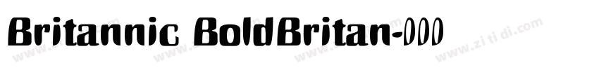 Britannic BoldBritan字体转换